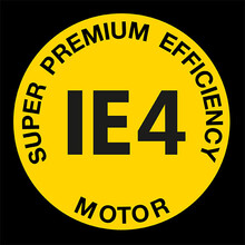 Logo del motore IE4 super premium efficiency