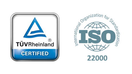 Certificazione TÜV Rheinland e ISO 22000