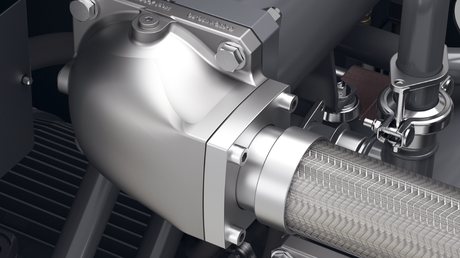 Perdita di carico ridotta grazie all'aspirazione e all'uscita dell'aria ottimizzate.